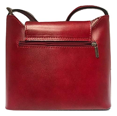 Isabella Crossbody Bag – Small to Medium Structured Italian Leather Purse with Adjustable Strap & Zipper Pockets2