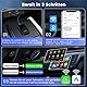 Carlinkit 5.0 2air Wireless Carplay und Wireless Android Auto Adapter,2025 Upgrade 2 in 1 Wireless Adapter,Konvertieren Werkseitig Verkabeltem CarPlay zu Wireless,Verkabeltem Android Auto zu Wireless