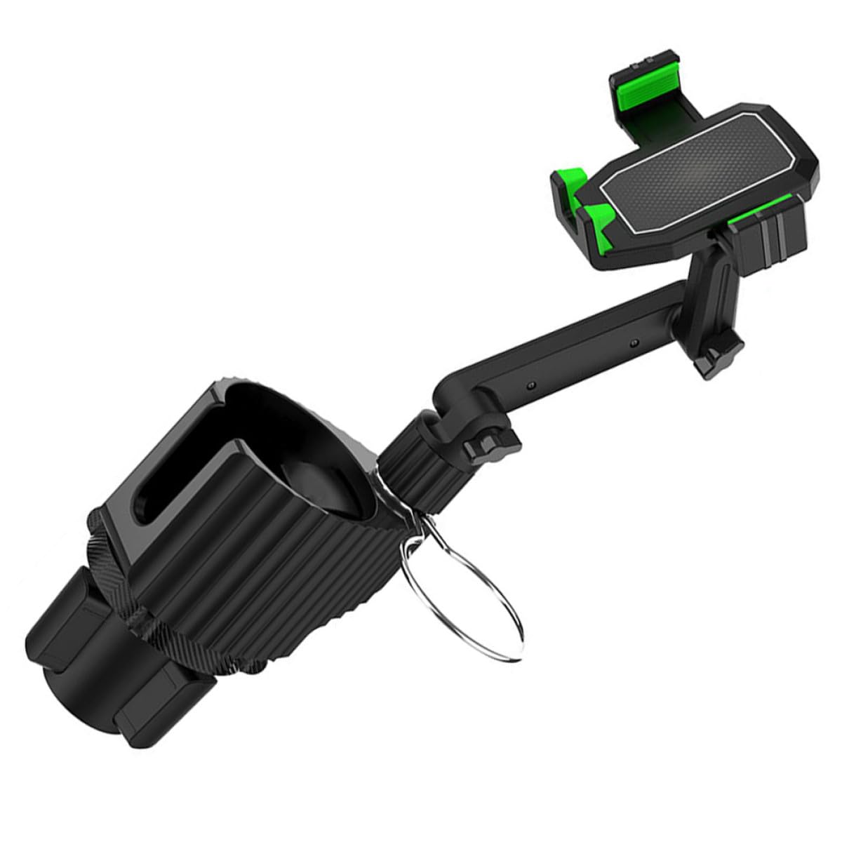 Zerodeko Handyhalterung Metall Abs Verstellbarer und mit Basis aus Multifunktionaler Getränkehalter Becher für LKW Auto Golf Cart und Autofahren
