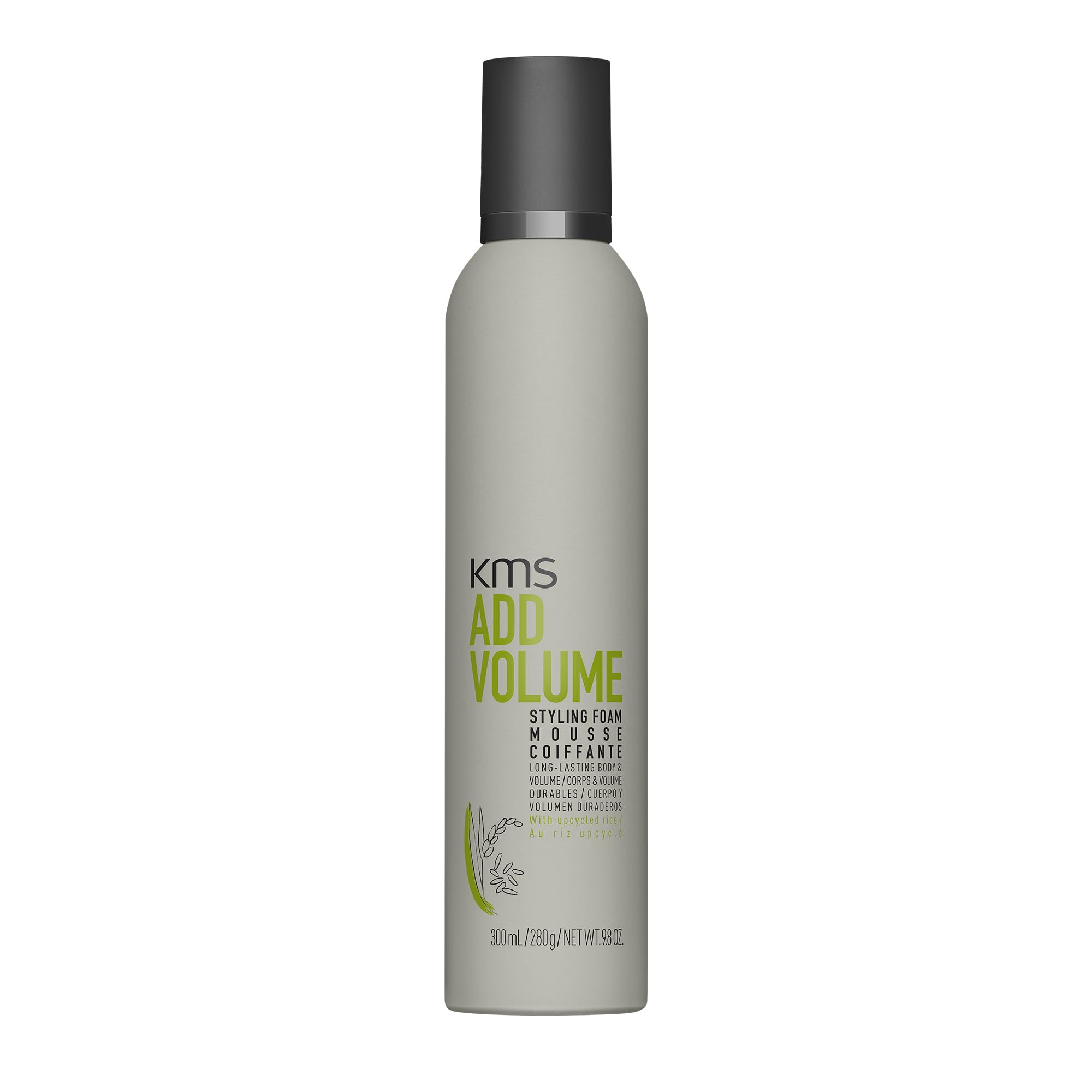 KMS AddVolume Styling Foam, for Fine Hair Long-Lasting Body & Style Support, Heat Protection up to 230°C, Vegan & PETA Approved, 300ml