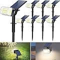 WENATY 102 LED Solar Spot Lights Outdoor Waterproof IP65, Adjustable Landscape Spotlights, [8 Pack/4 Modes] Auto On/Off Solar Powered Flood Lights for Outside Yard Garden Wall Pathway (Cool White)