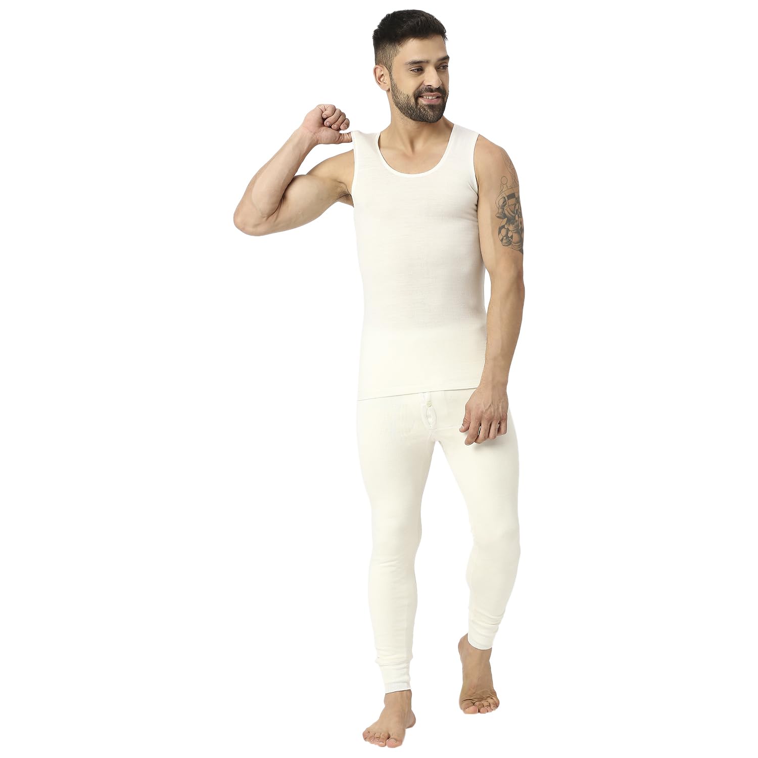 Men Wool Blend Sleeveless Vest-image-42