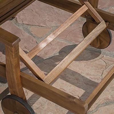 Great Deal Furniture Daisy Outdoor Teak Finish Chaise Lounge with Cream Water Resistant Cushion (Set of 4)