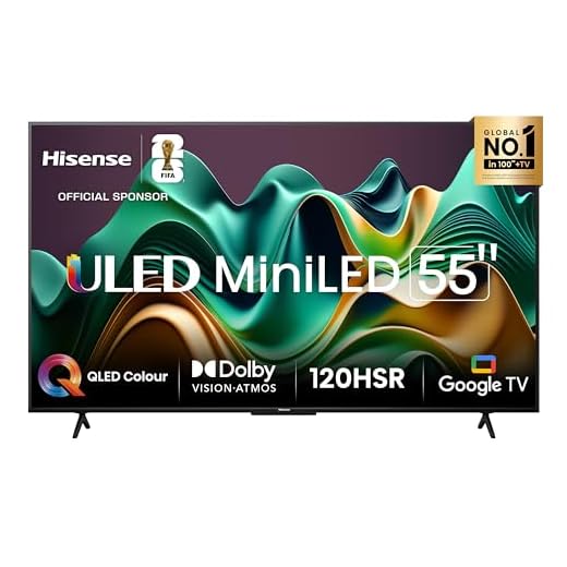 Hisense Smart TV UHD 4K Mini LED 55" Polegadas 55U6N Google TV, Processador com AI, HDR10+, Dolby Atmos, Sports Mode, Game Mode Plus e Compatível com Alexa