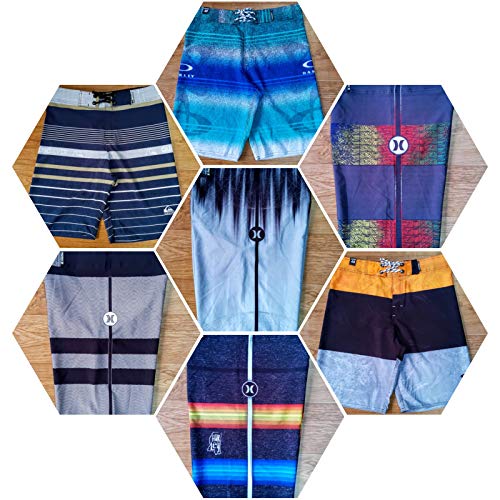 kit 4 bermuda shorts juvenil menino tactel elastano praia Tamanho:42