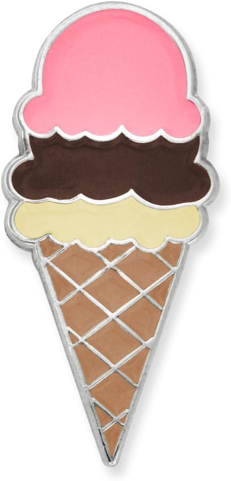 PinMart's Ice Cream Cone Dessert Cute Trendy Enamel Lapel Pin