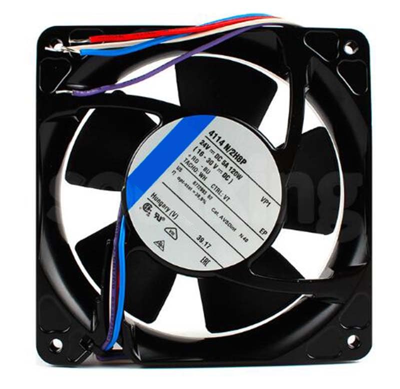 Ventilateur 120mm 4114N/2H8P 24V 120W inverseur à 4 fils pour équipement médical