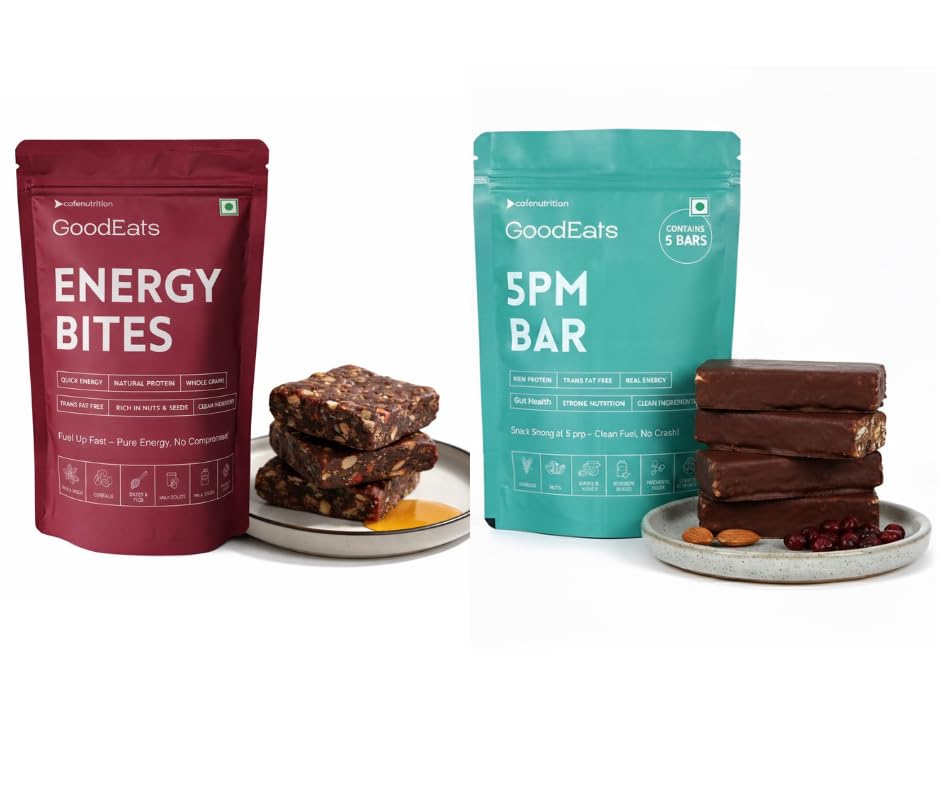 GOODEATS CRAVINGS-CONTROL COMBO: Energy Bites + 5PM Bars | Natural Protein, Dry Fruit & Nut Seed Snack Bars | Healthy Evening Energy Snack | No Artificial Preservatives | 40g x 6 & 50g x 5 Pack-image-4