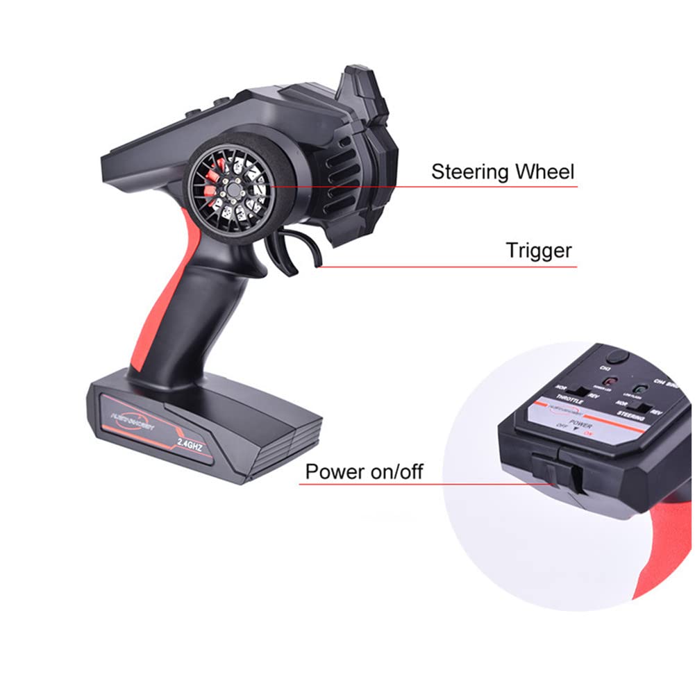 Ergonomical 2.4GHz Remote Control+Receiver RC Car Boat for TRX4 for Axial for SCX10 Transmitter RC Car Spare Part Accessory Accessory