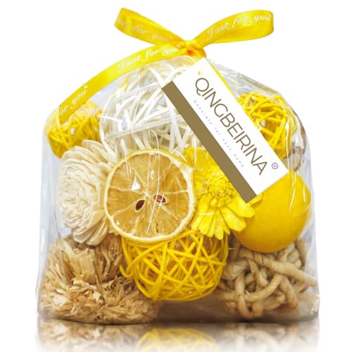 Qingbei Rina Spring Decorative Bowl Fillers,Yellow Decorative Balls for Centerpiece