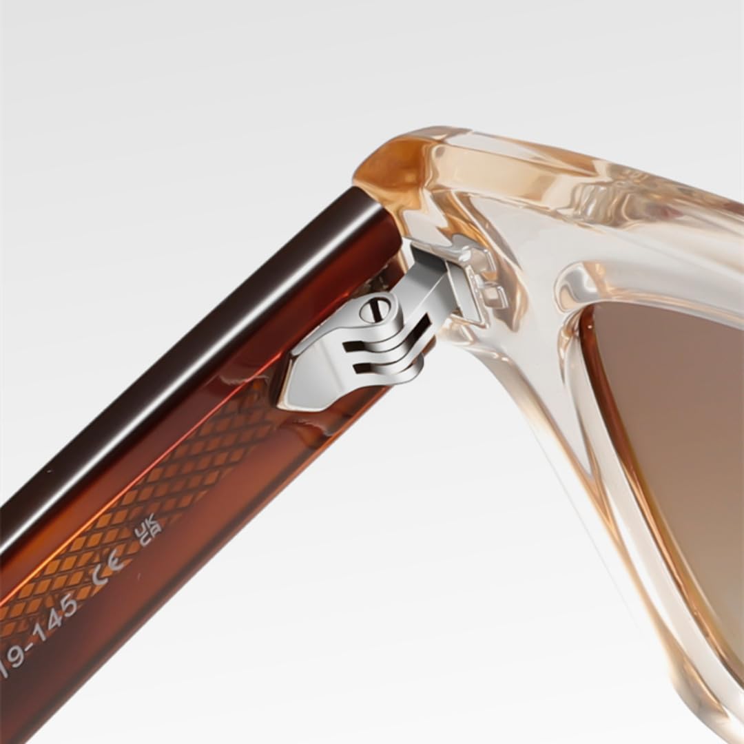 Gafas de sol polarizadas para mujer, UV400, para hombre, de acetato, con montura grande, para camping