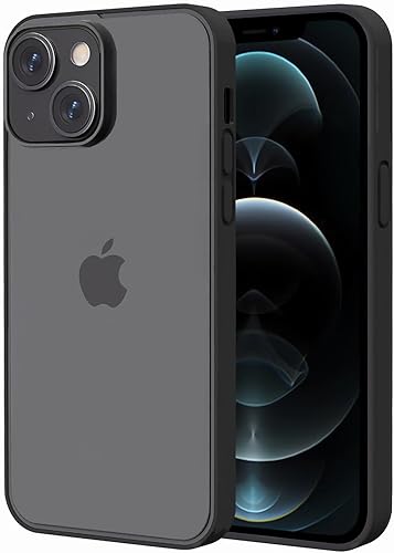 Funda rígida para iPhone 13 iPhone 14 protector de lente de 0.2 pulgadas protección de grado militar de 6.6 pies Funda translúcida mate delgada a