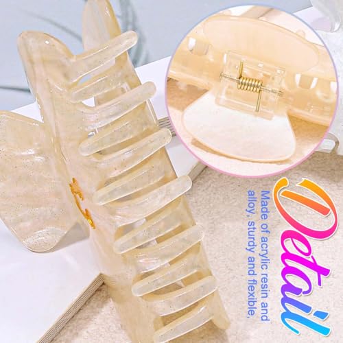 Pinza para cabello de acrílico Fashey champagne+white-A miniatura 4