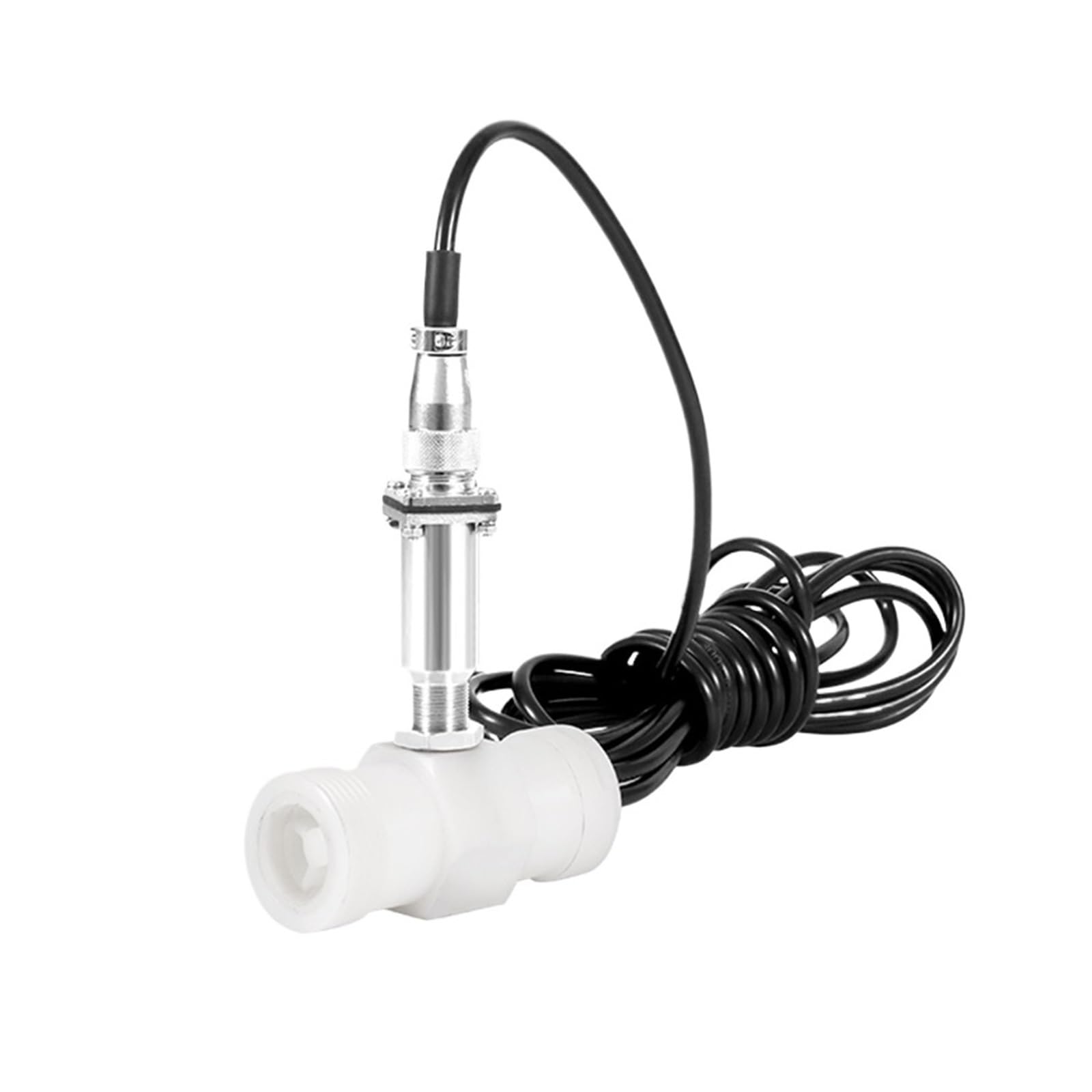 VKvmNYlxx PE Turbine Flowmeter with Pulse Signal for Liquid Water Flow Sensor, Acid-Alkali and Sulfuric Acid Corrosion(DN50)