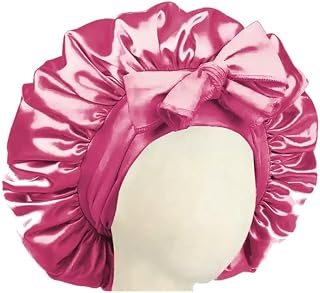 QXDZSW Satin Cap Silk Bonne Adjustable Bonne Sleeping Hair Bonne Bonne Bonnet Ties Bonnets Women Men