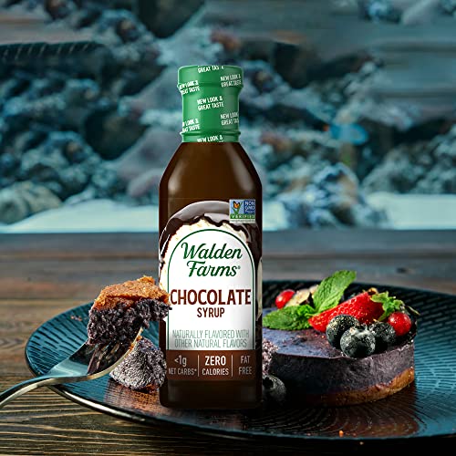 Walden Farms Caramel Syrup/Blueberry Syrup/Strawberry Syrup/Pancake Syrup/Chocolate Syrup – Sweet Syrups 12 Oz. X5. #TOP2
