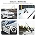 NEEWER Triple Suction Cup Car Mount Compatible with Insta360 X5 X4 GoPro DJI OSMO 360 Cameras, Quick Release Outside Windshield Magic Arm Mount Kit with 2 in 1 Extension Pole/Selfie Stick, CA065