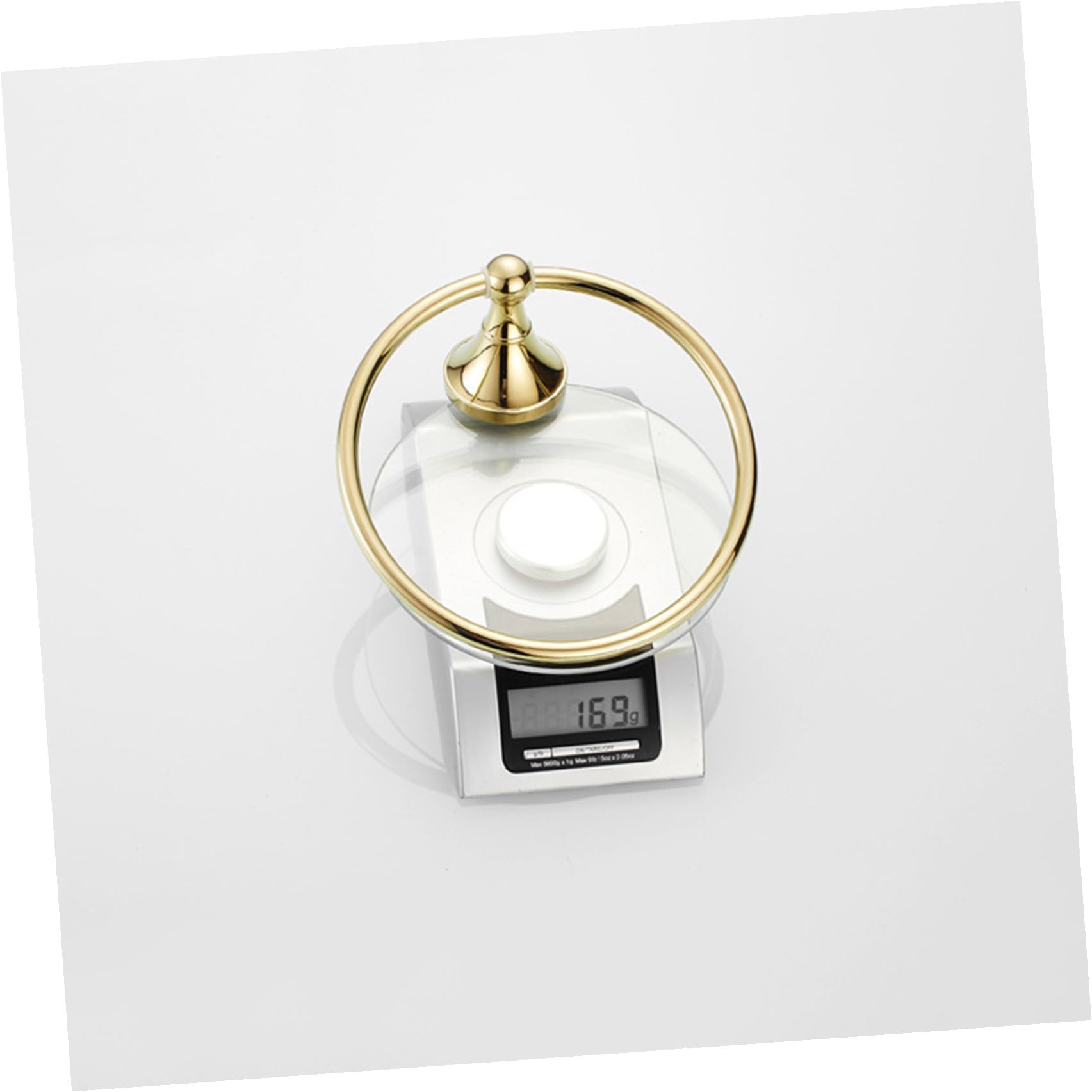 Operitacx Accesorios De Hardware Toallero De Aro Redondo para Baño De Latón Chapado Antiguo Cepillado Aro para Toalla Colgante