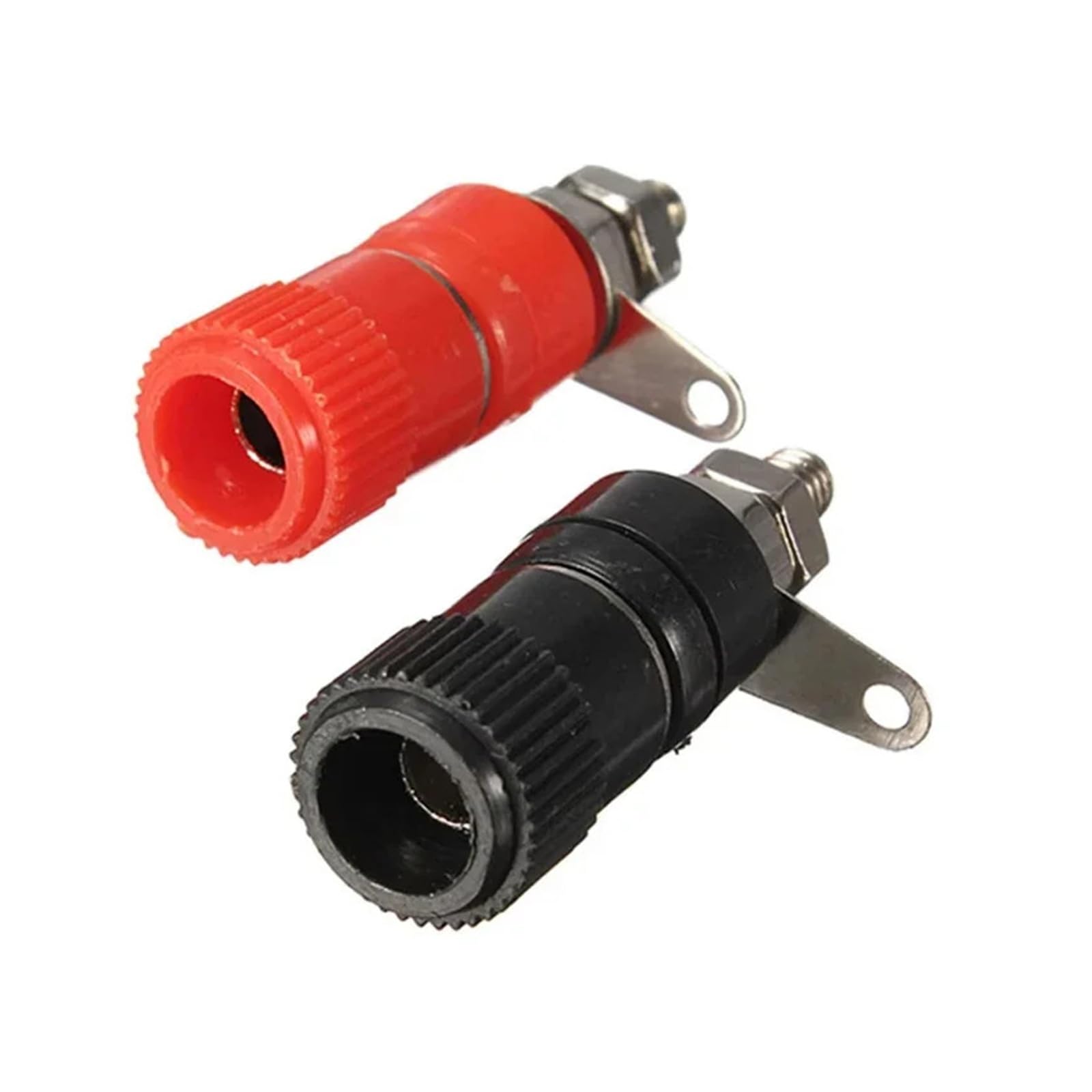 Connecteurs Banane et écrous Liaison Jack 4mm mâle femelle pour bornier amplificateur et enceinte
