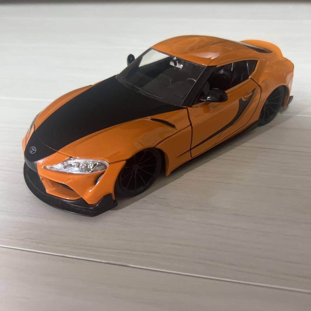 Amazon.co.jp: ワイルドスピード トヨタ スープラ ミニカー オレンジ