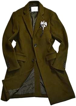 希少カラー エディフィス チェスターコート ロング カーキ M ザラ・ZARA レディース シンプル ロングコート チェスターコート