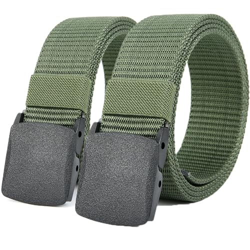 Automatic Buckle Nylon Belt Outdoor Hunting Multifunctional Tactical Canvas Belt Men Belt 1 piece