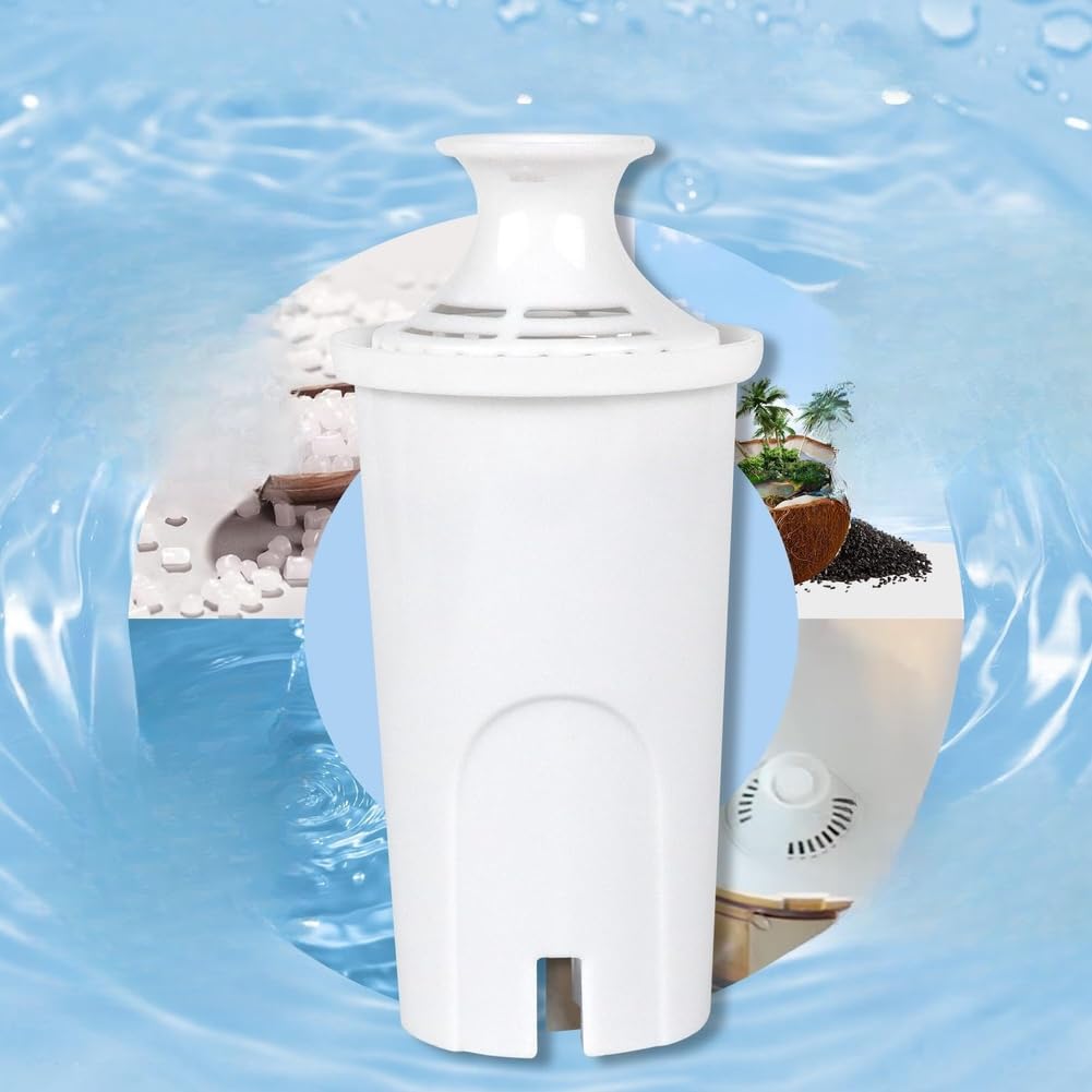 Cartuccia filtro acqua al carbone attivo, 12 x 6 cm, protezione anticalcare