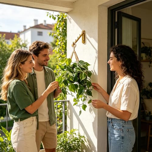 Colgador mural para plantas con soporte angular ajustable funcional 3