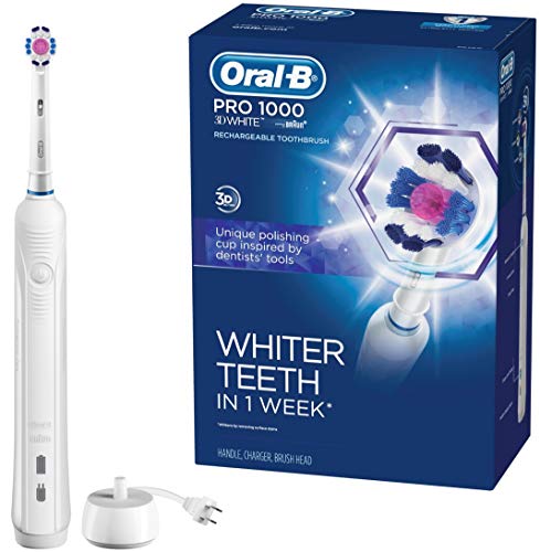 Oral-B Pro 1000 Electric Power Rechargeable Battery Toothbrush with Automatic Timer and 3D