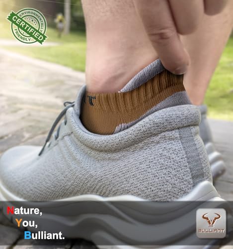 Image of BULLIANT Socks For Women 6Pairs-Womens Athletic Ankle Socks No Show Cushioned for Walking Running-Compression Arch Support