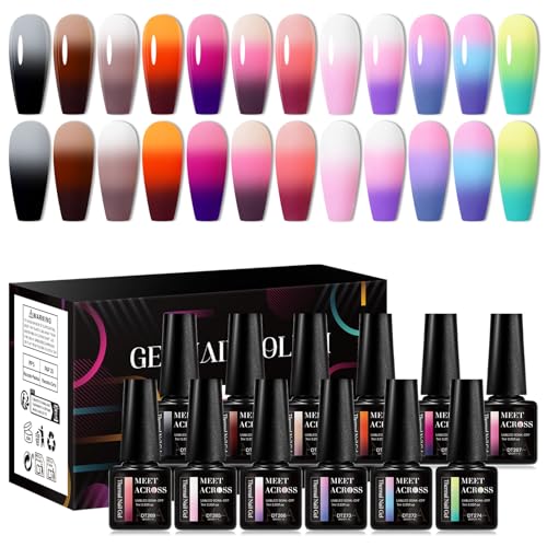 Set de Esmaltes en Gel que Cambian de Color x12 miniatura 1