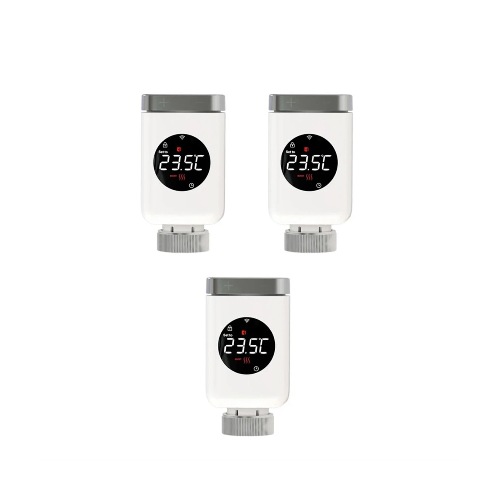 Válvula Termostática Inteligente For Radiador, Controlador De Temperatura Remoto Programable TRV, WiFi, Compatible con Aplicación