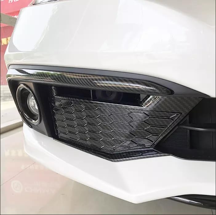 Image of ABS Carbon Fiber Front Fog Lamp Panel Cover, Fits For 10th Honda Civic 2016-2021, 75012-F