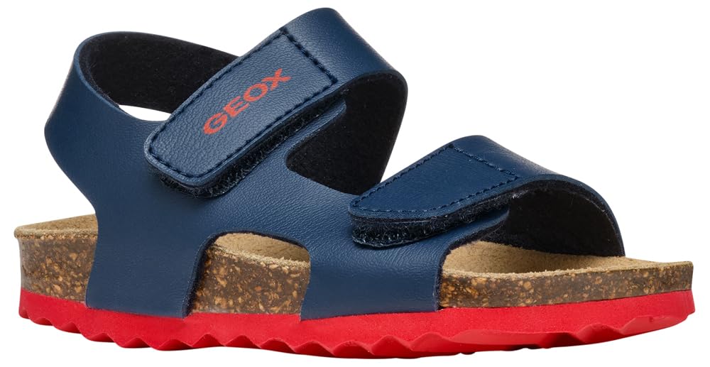 Geox B SANDAL CHALKI BOY, Boys’ Sandal, Navy/Red,