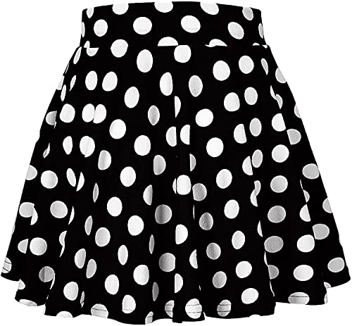 Image of Girls Kids Skater Skirts with Attached Inner Shorts (3 Years - 15 Years) rayon blend