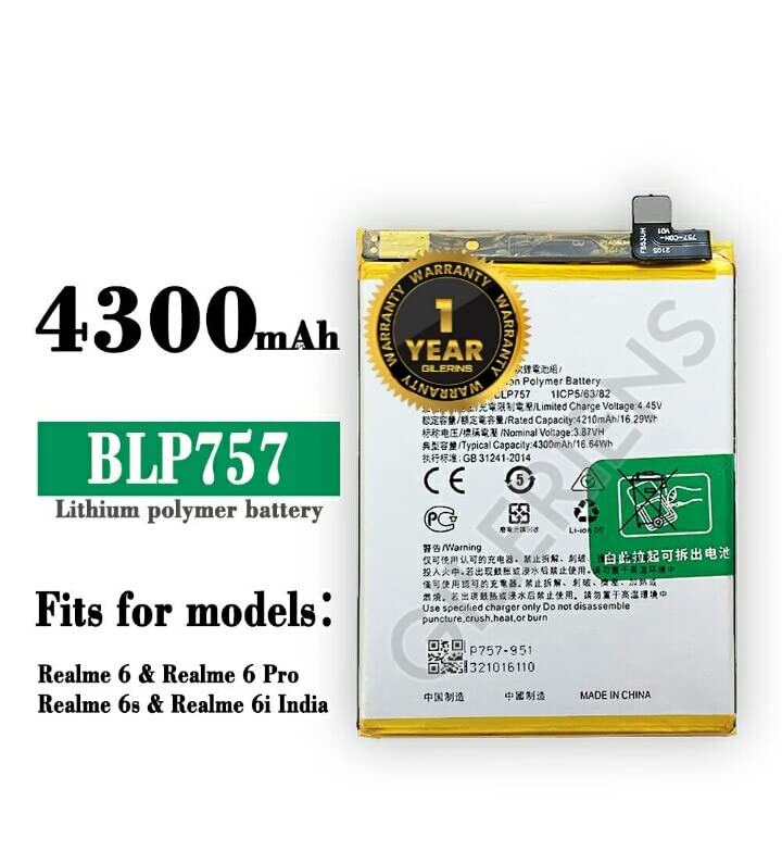 Image of Original BLP757 Battery for Realme 6 / 6i / 6 Pro Battery with 1 Year Warranty****(P0073)