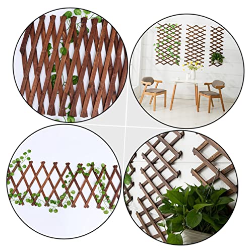 Treillis de jardin en bois carbonisé résistant pour séparation extérieure - 5