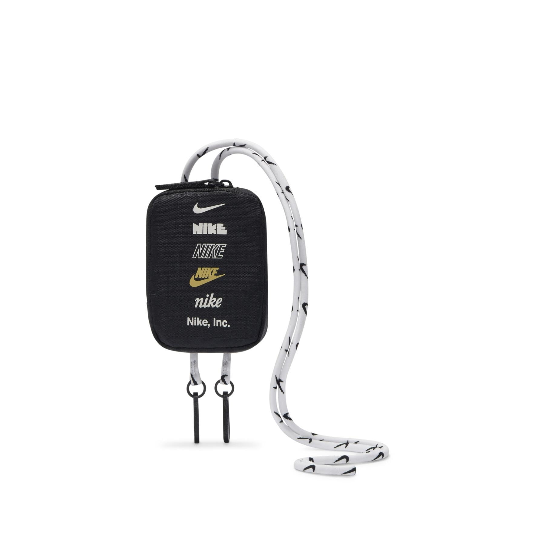 NIKE Hbr Logo Lanyard Pouch (One Size) (Black/White)