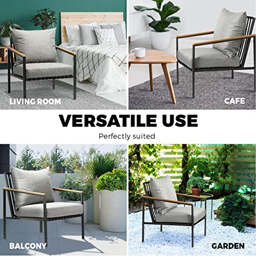 image for LI LIVSIP Livsip Outdoor Patio Sofa Lounge Chair Set Garden Furniture 