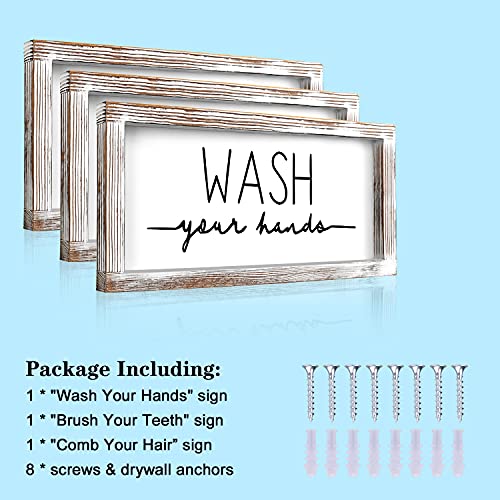 3 Pcs Bathroom Wood Sign - image 6