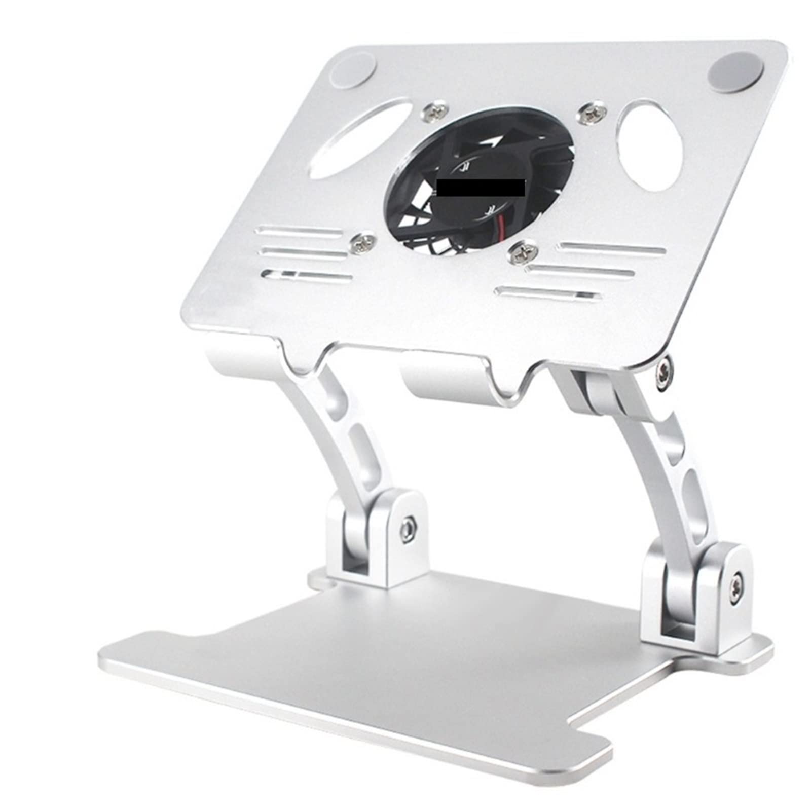 DieffematicZJ Soporte Portatil Soporte para computadora portátil Aleación de aluminio para ventilador de enfriamiento Radiador vertical para almohadilla Soporte para tableta Soporte para computadora p