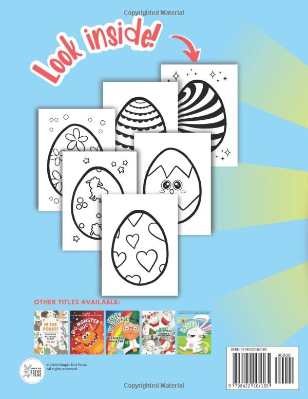 Egg-stra Big Easter Egg Coloring Book: for Kids Ages 1-4 / Toddlers & Preschool (Modern Coloring & Activity Books for Kids) image 3