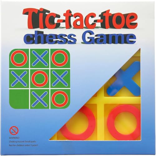 Tic Tac Toe Bolt Game,Tic Tac Toe Family Game, Classic Board Game, Classical Family Board Game,Children's Tic Tac Toe Game, Board 5 X 5 in