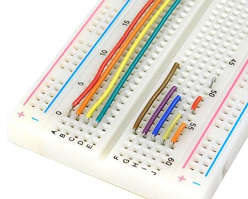 Solderless Electronics Breadboard Jumper Wires Kit 400 830 Tie Point Breadboard 14Values Solid Jumper Wire 126pcs U-Shape Male to Male Bread Board Cable Wire Ribbon Cables - Image 6