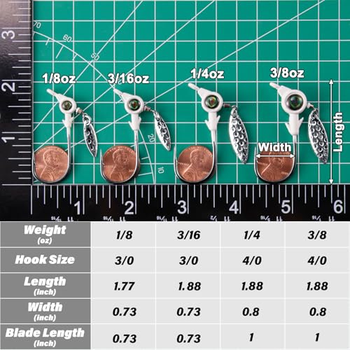 Têtes de gabarit de pêche Dr.Fish underspin jig eau douce - 2