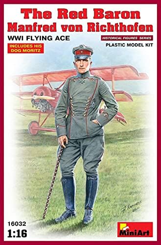 MiniArt 1/16 Scale Red Baron. Manfred von Richthofen.WW1 Flying Ace - Historical Figures Series Plastic Model Kit #16032