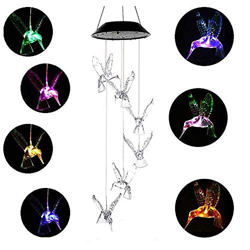 Preisvergleich Produktbild LDTSWES® Lichter Schnur Windglocke Licht Windspiel Licht Solarlichter Wasserdichte Gartenmode Sonnenblume Kreativ