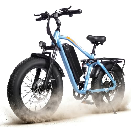 M300F Electric Bike for Adults & Teens, 52V 20” Electric Mountain Bike