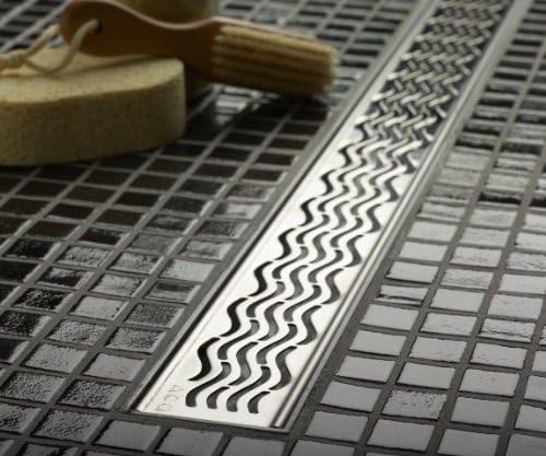 ACO ShowerDrain Plus 48" Linear ShowerDrain - Wavy