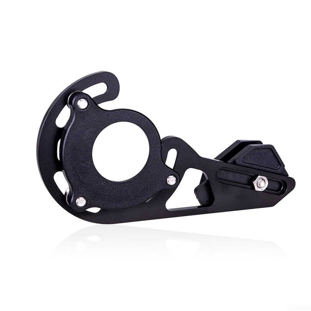 Guida della catena della bici della lega di alluminio 7075 per MTB Single Disc 32T-38T, CNC lavorato leggero guardia corona anteriore per downhill ciclismo nero